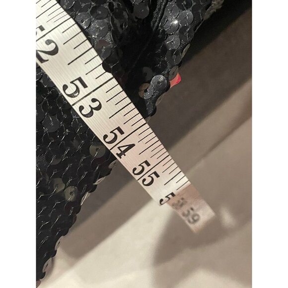 Mike Benet Formals Pink Blue Black Sequined Strapless Vintage Formal Dress Sz 10 - Picture 7 of 10